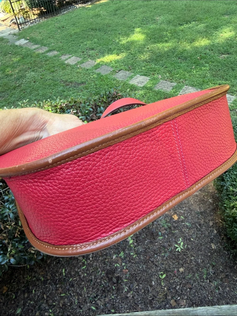 Coach Emory 1941 Collection Crossbody Colorblock Red Apple Glovetanned leather